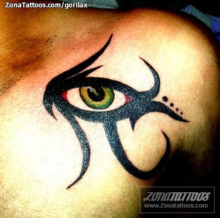 Foto de tatuaje Ojo de Horus, Ojos