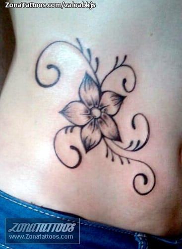 Tattoo photo Flourish, Flowers