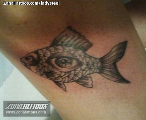 Foto de tatuaje Peces, Ojos, Animales