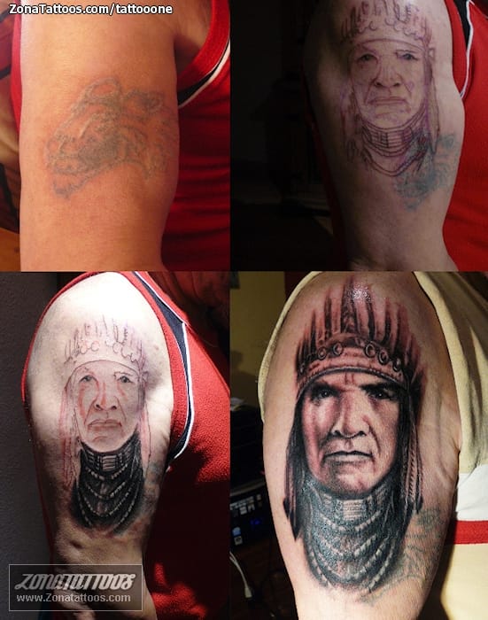 Tattoo photo Indians, Cover Up