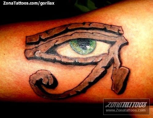 Foto de tatuaje Ojo de Horus, Egipcios