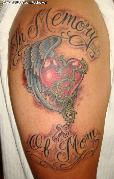 Tattoo photo Hearts, Wings, Thorns