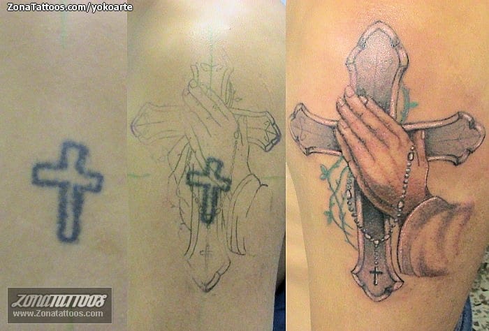 Foto de tatuaje Cruces, Rezos, Religiosos