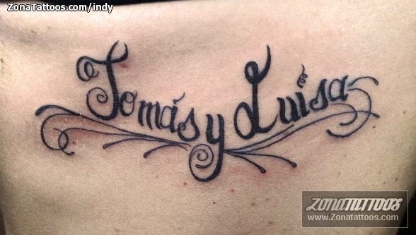 Foto de tatuaje Tomás, Luisa, Nombres