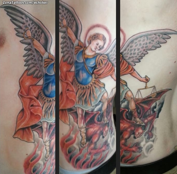 Foto de tatuaje Ángeles, Religiosos, Demonios