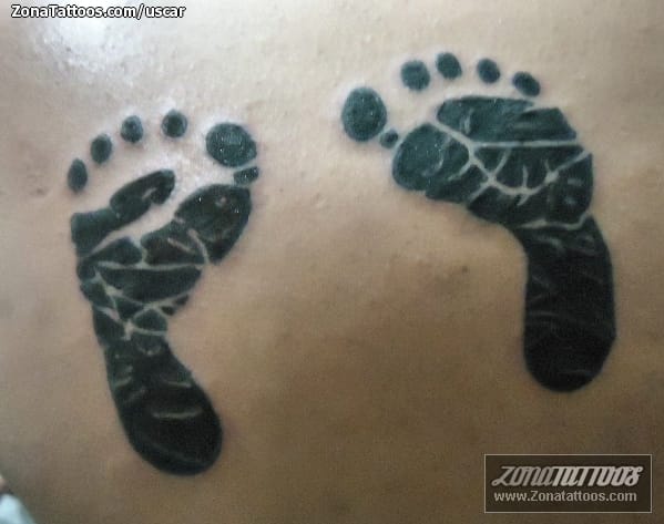 Tattoo photo Feet, Footprints