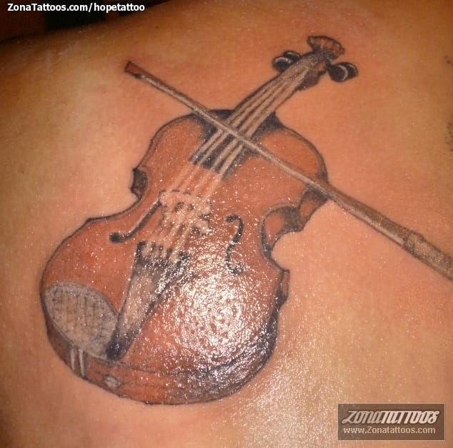 Tattoo photo Violins