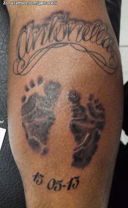 Tattoo photo Letters, Names, Feet