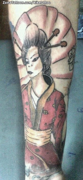 Foto de tatuaje Geishas, Orientales