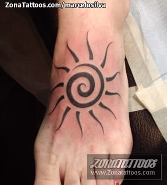 Foto de tatuaje Tribales, Soles, Astronomía