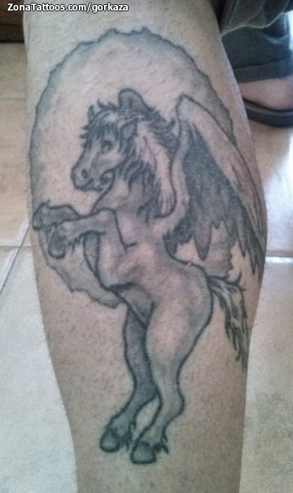 Foto de tatuaje Pegasos, Fantasía