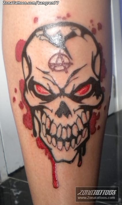 Foto de tatuaje Calaveras, Sangre