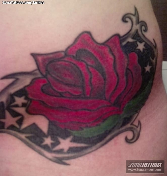 Foto de tatuaje Flores, Rosas