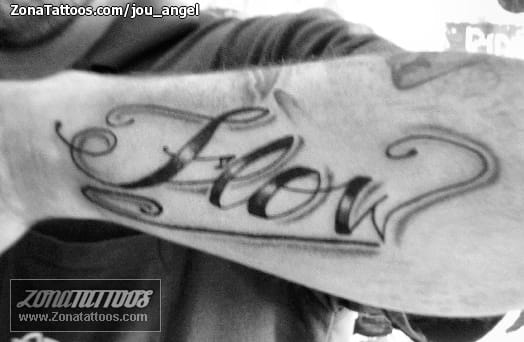 Tattoo photo Letters, Forearm