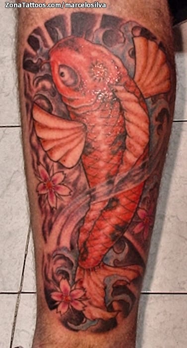 Foto de tatuaje Orientales, Peces, Koi