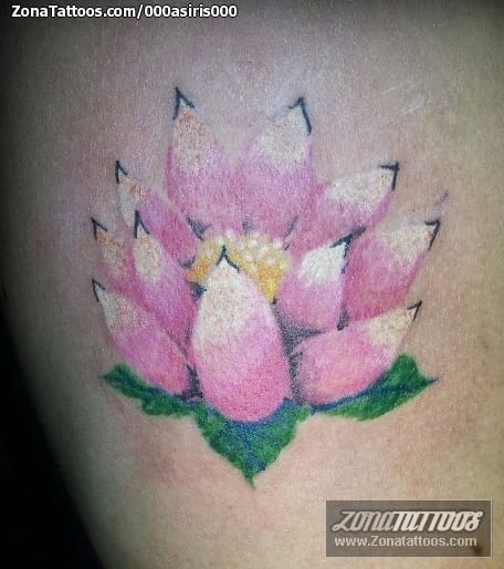 Foto de tatuaje Flores, Lotos, Orientales