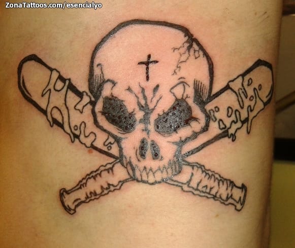 Tattoo photo Skulls, Weapons, Blood