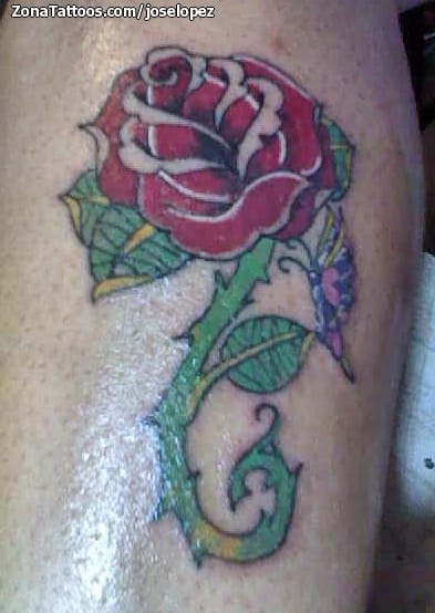 Tattoo photo Roses, Flowers