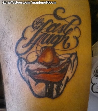 Tattoo photo Clowns, Letters, Chicanos