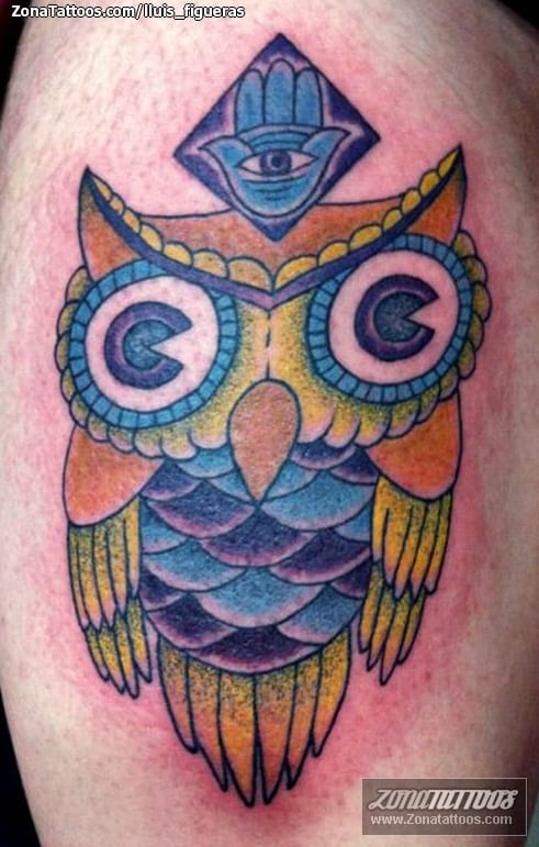 Tattoo photo Owls, Old School, Birds