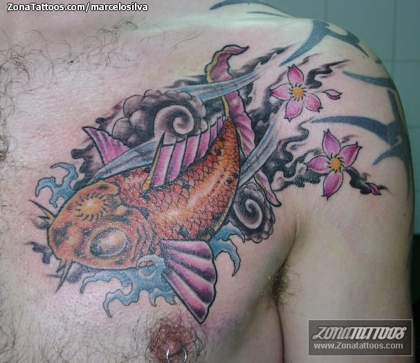 Tattoo photo Fish, Koi, Asian