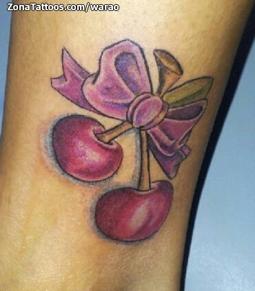 Foto de tatuaje Cerezas, Frutas