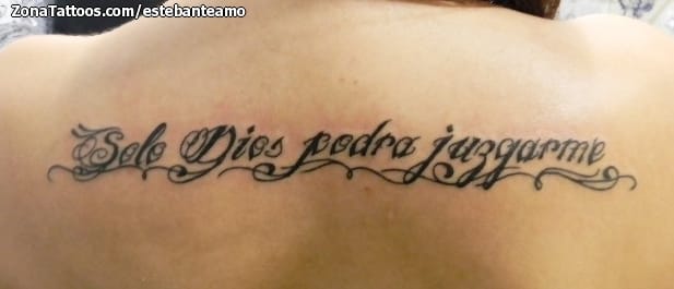 Foto de tatuaje Letras, Frases