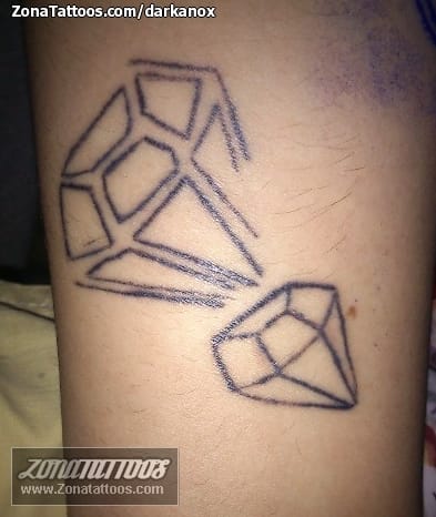 Foto de tatuaje Diamantes