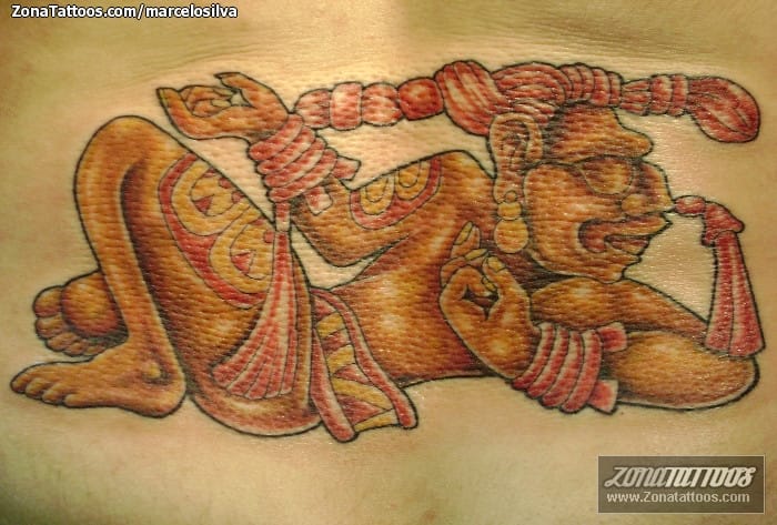 Foto de tatuaje Aztecas