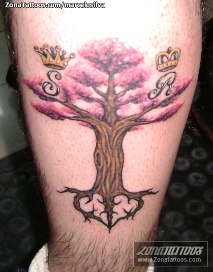 Tattoo photo Trees, Crowns