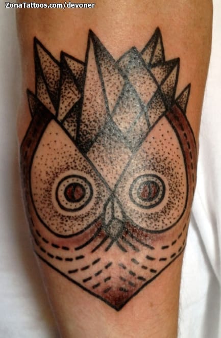 Tattoo photo Owls, Birds, Animals