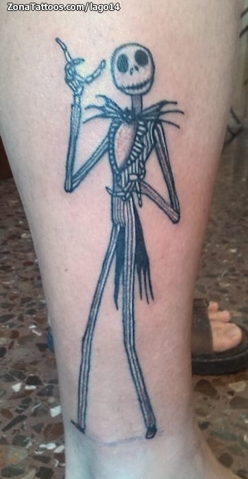 Foto de tatuaje Cine, Tim Burton, Jack Skellington