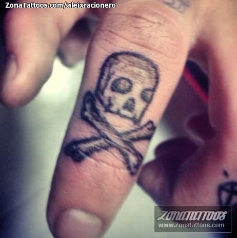 Foto de tatuaje Calaveras, Dedos