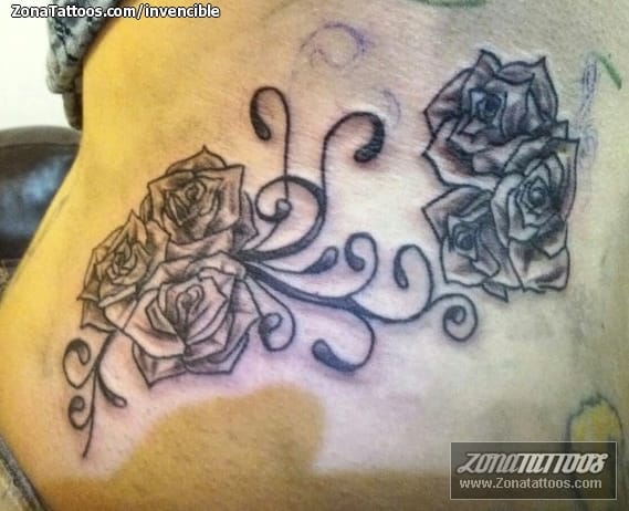 Tattoo photo Roses, Flowers