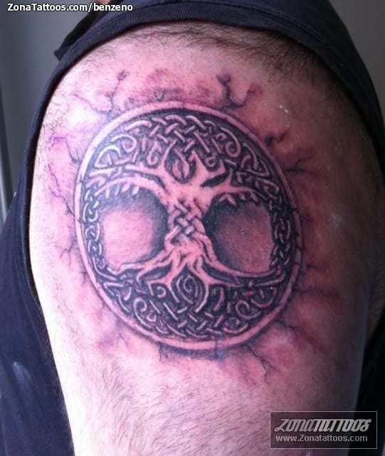 Tattoo photo Crann Bethadh, Celtic, Cracks