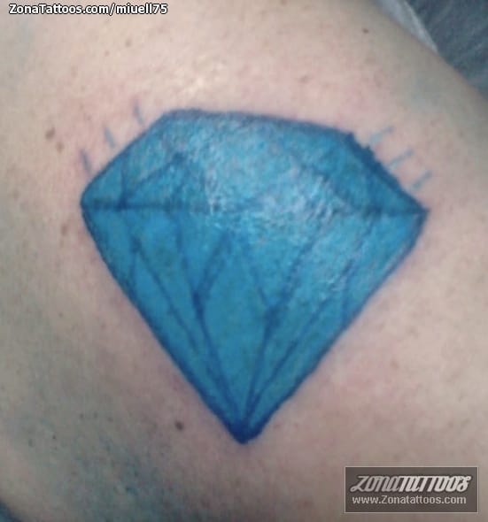 Foto de tatuaje Diamantes