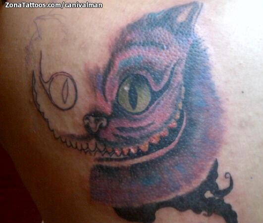 Foto de tatuaje Gatos, Fantasía, Cheshire