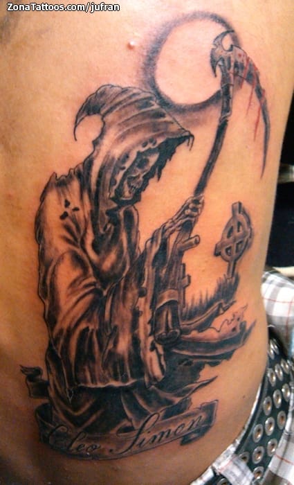 Tattoo photo Grim Reapers, Back