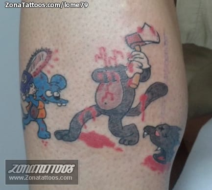 Foto de tatuaje Los Simpson, Animales, Series de TV