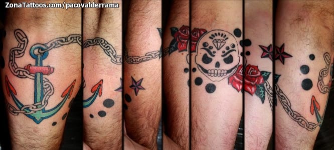 Foto de tatuaje Cadenas, Anclas, Antebrazo