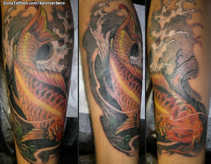 Foto de tatuaje Koi, Peces, Animales