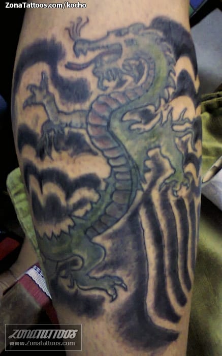 Foto de tatuaje Dragones, Orientales