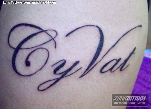 Foto de tatuaje Letras