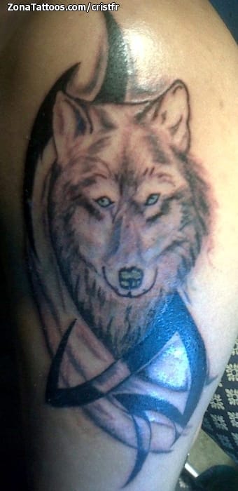 Tattoo photo Wolfs, Tribal, Animals