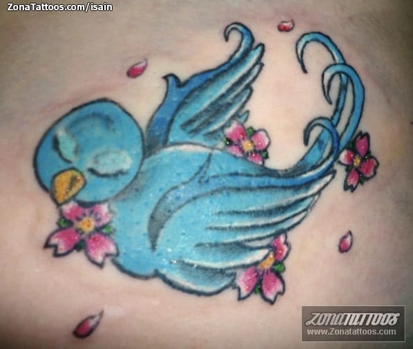 Foto de tatuaje Golondrinas, Aves, Animales