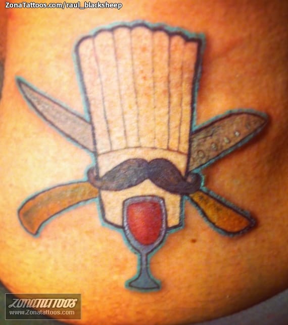 Foto de tatuaje Copas, Cuchillos, Sombreros