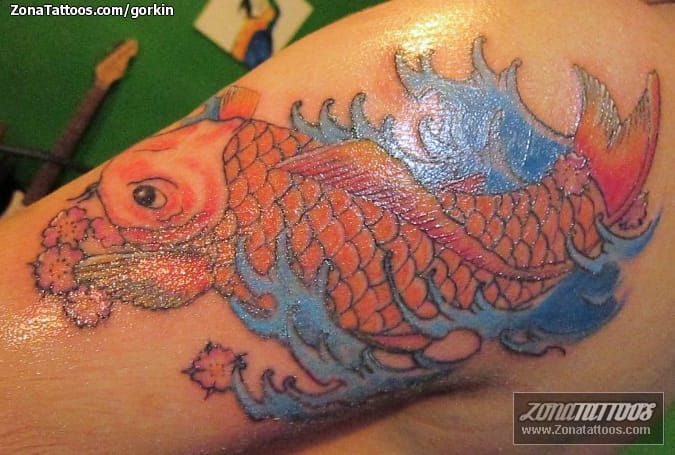 Foto de tatuaje Peces, Koi, Orientales