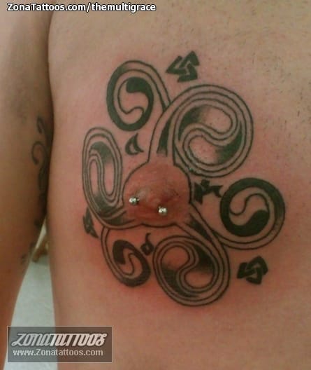 Tattoo photo Nipples, Celtic