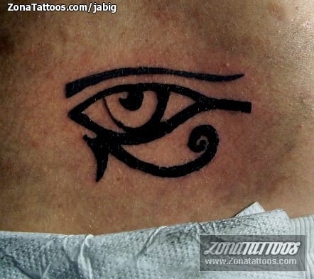 Foto de tatuaje Ojo de Horus, Egipcios