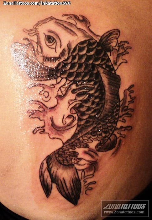 Foto de tatuaje Koi, Peces, Animales